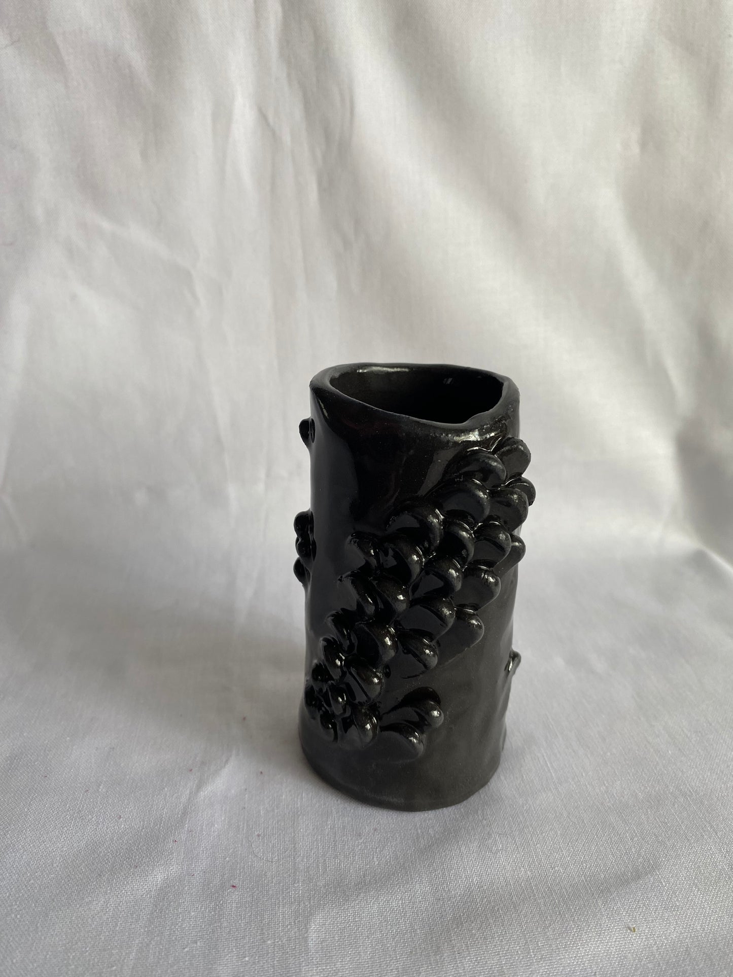Black leaf bud vase #3