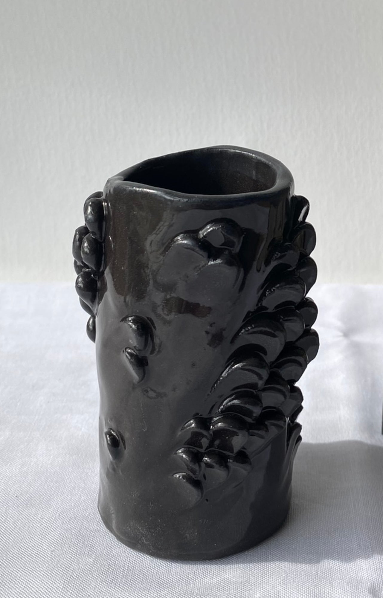 Black leaf bud vase #3