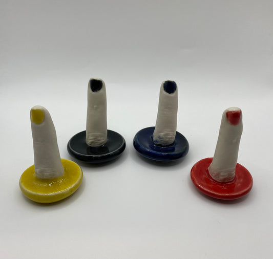 Handmade ceramic ring holders